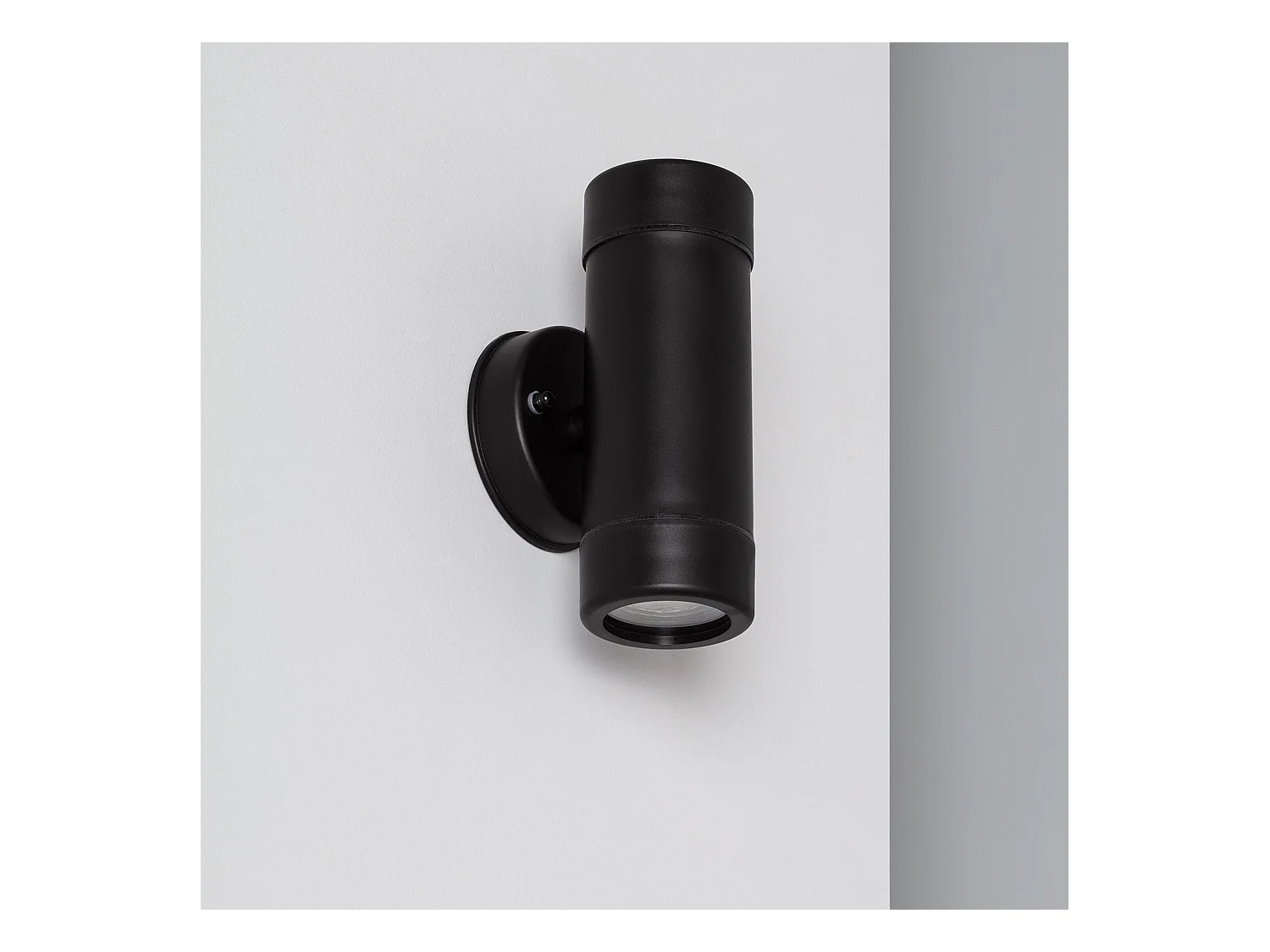 Aplique de Pared Exterior Iluminación Doble Cara Satin Negro