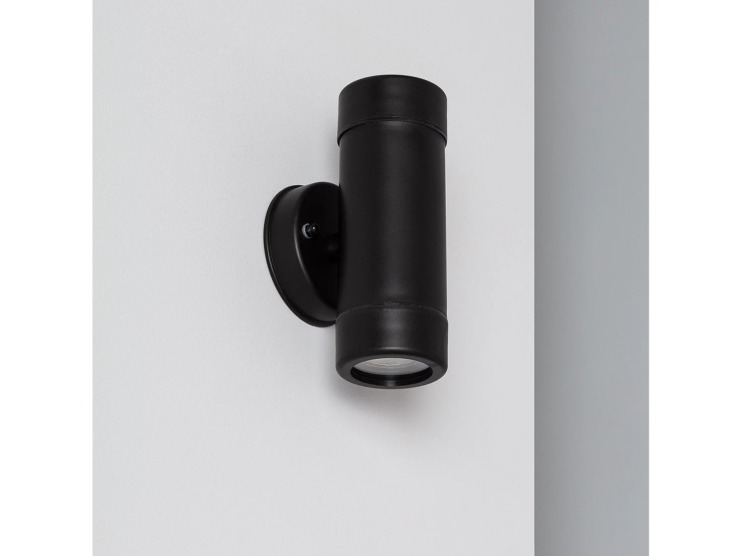 Applique Murale Extérieure Satin Éclairage Double Face  Noir