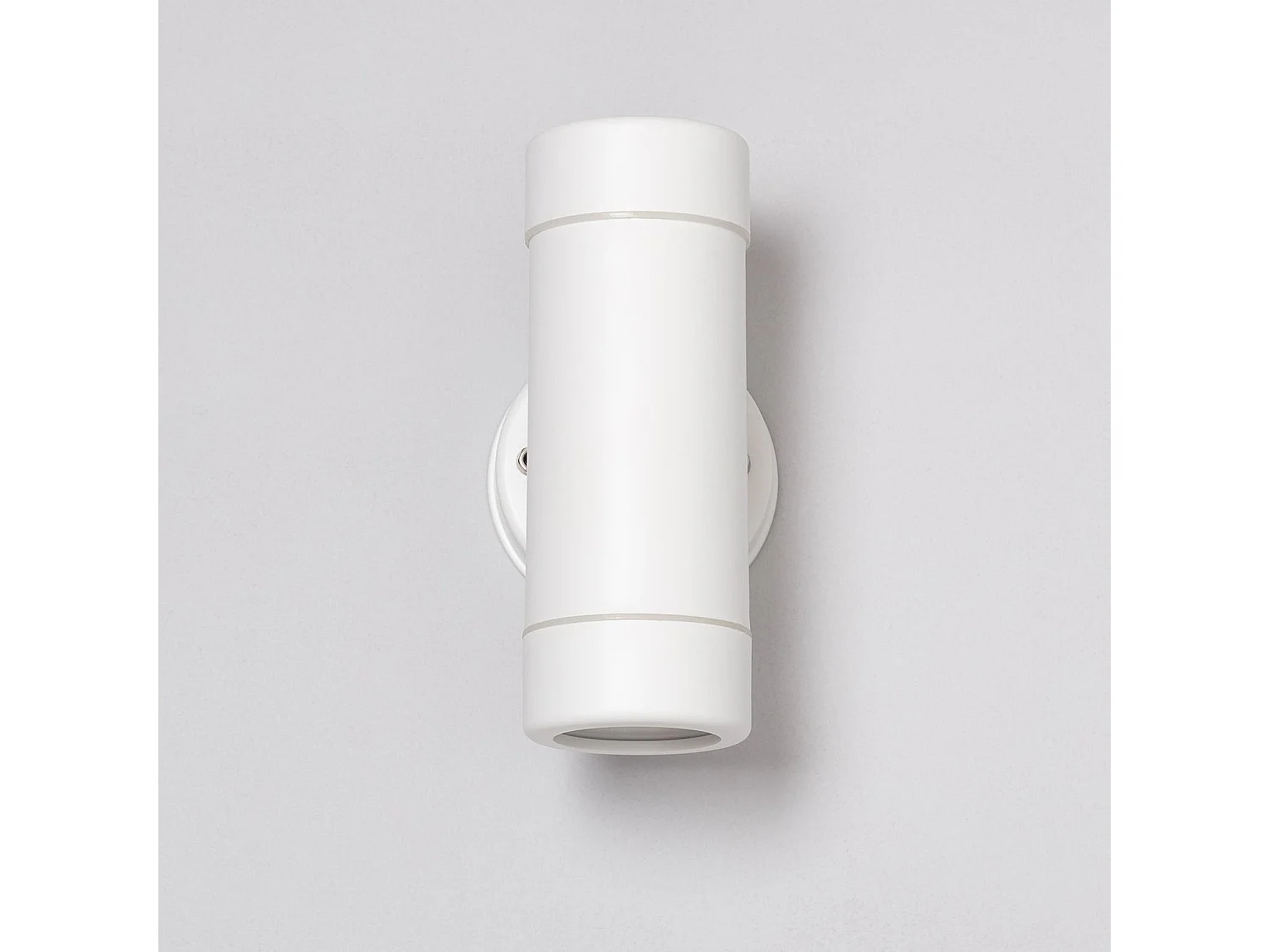 Applique da Parete per Esterni Doppia Luce Satin Bianco