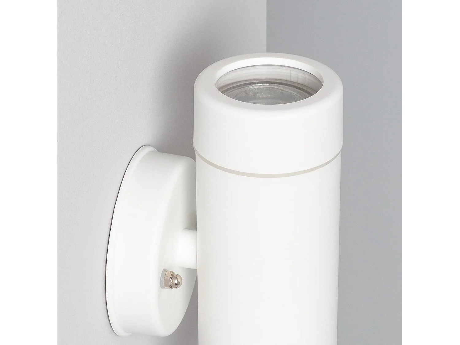 Applique da Parete per Esterni Doppia Luce Satin Bianco