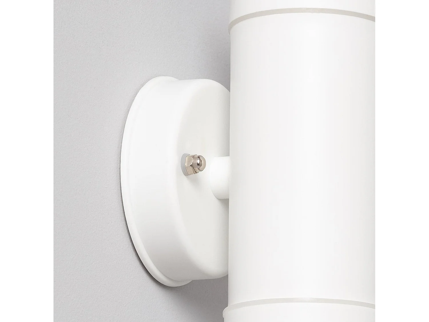 Applique da Parete per Esterni Doppia Luce Satin Bianco