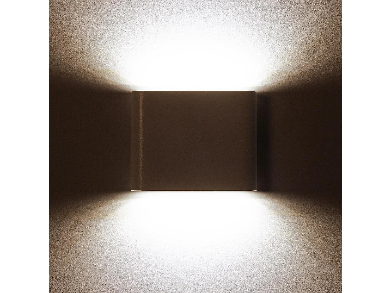 Applique Murale LED Extérieure Luming 6W Éclairage Double Face Carrée Blanche