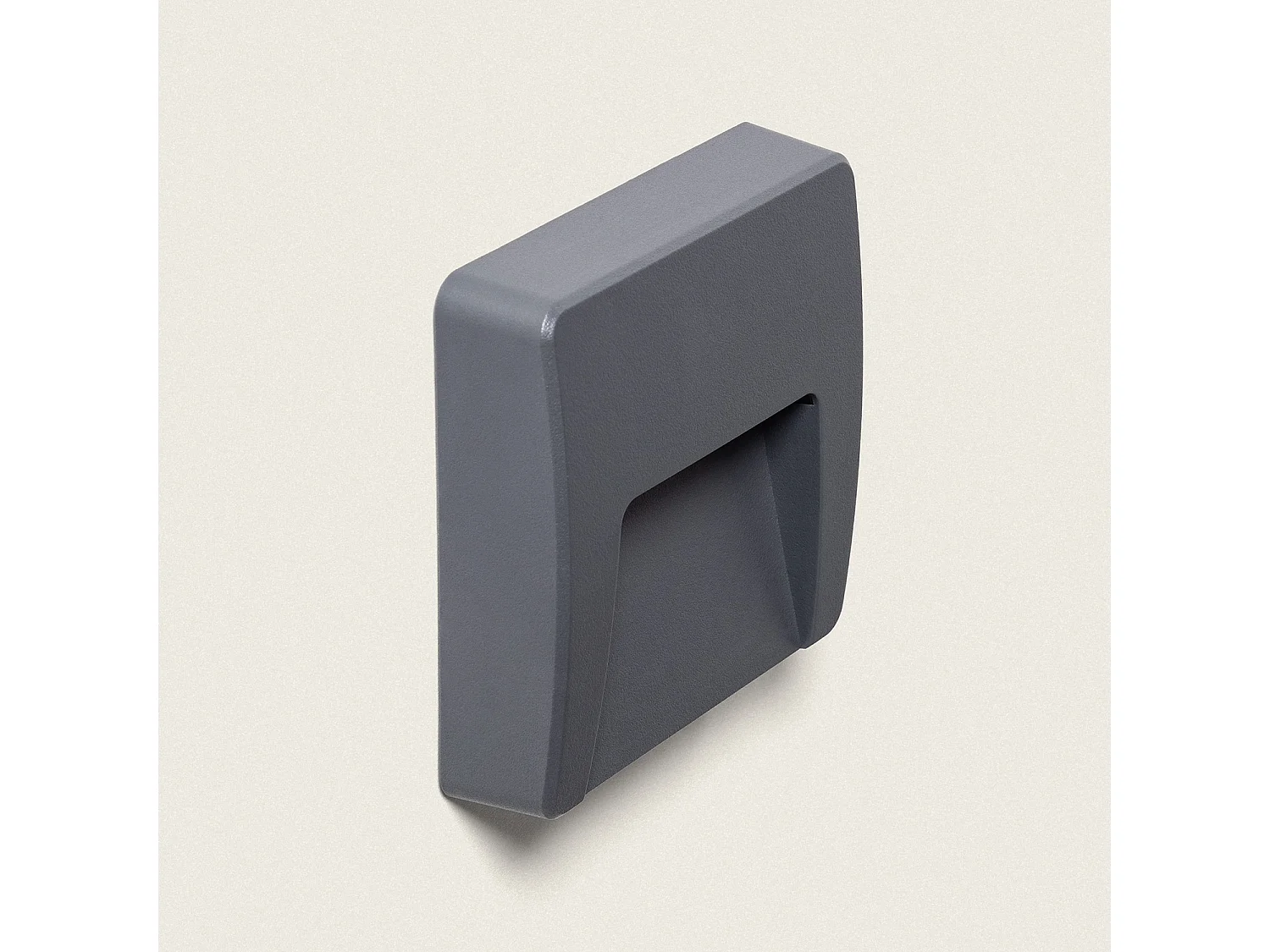 Balise LED Extérieure 3W En Saillie au Mur Carrée Nilsa Anthracite 4000K Blanc neutre
