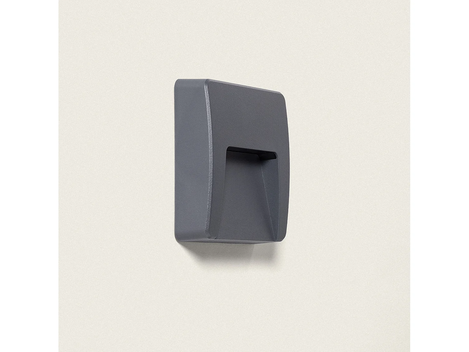 Balise LED Extérieure 3W En Saillie au Mur Carrée Nilsa Anthracite 4000K Blanc neutre