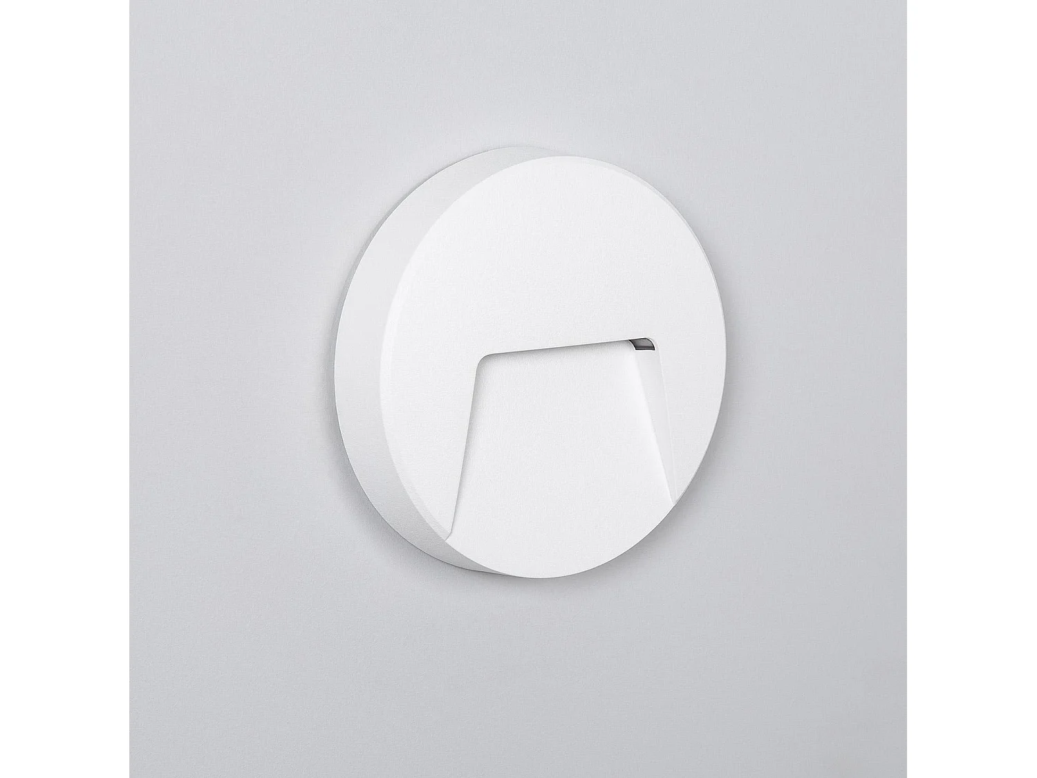 Balise LED Extérieure 3W En Saillie au Mur Ronde Nilsa Blanche 4000K Blanc neutre