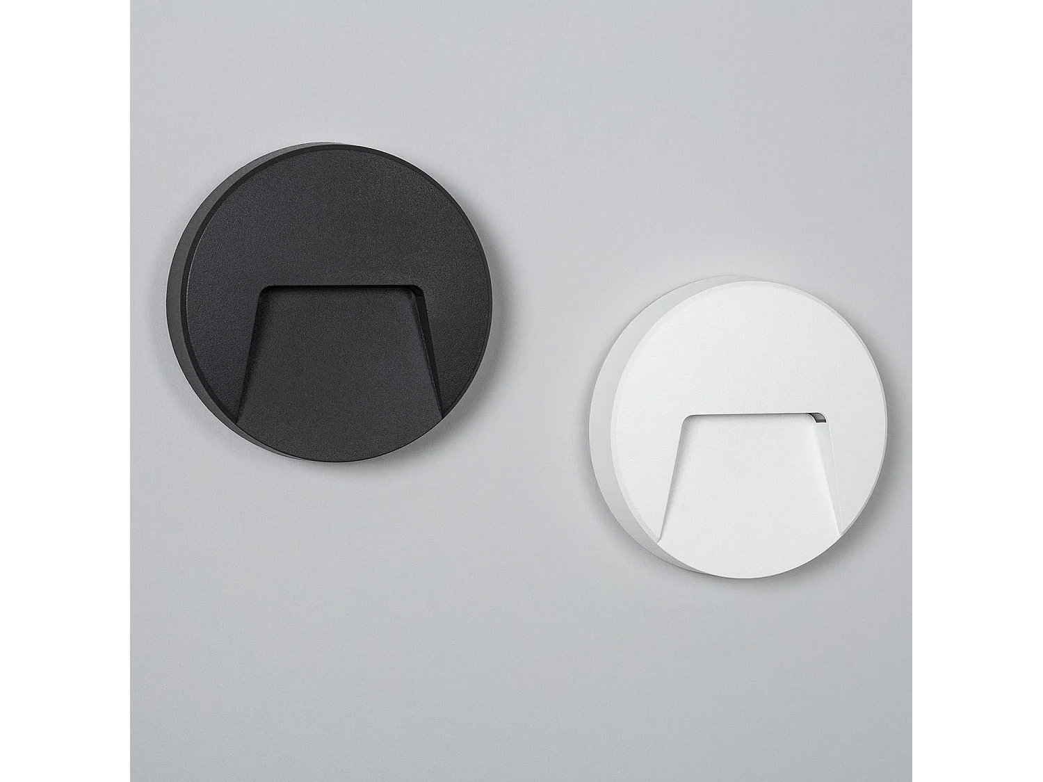 Balise LED Extérieure 3W En Saillie au Mur Ronde Nilsa Blanche 4000K Blanc neutre