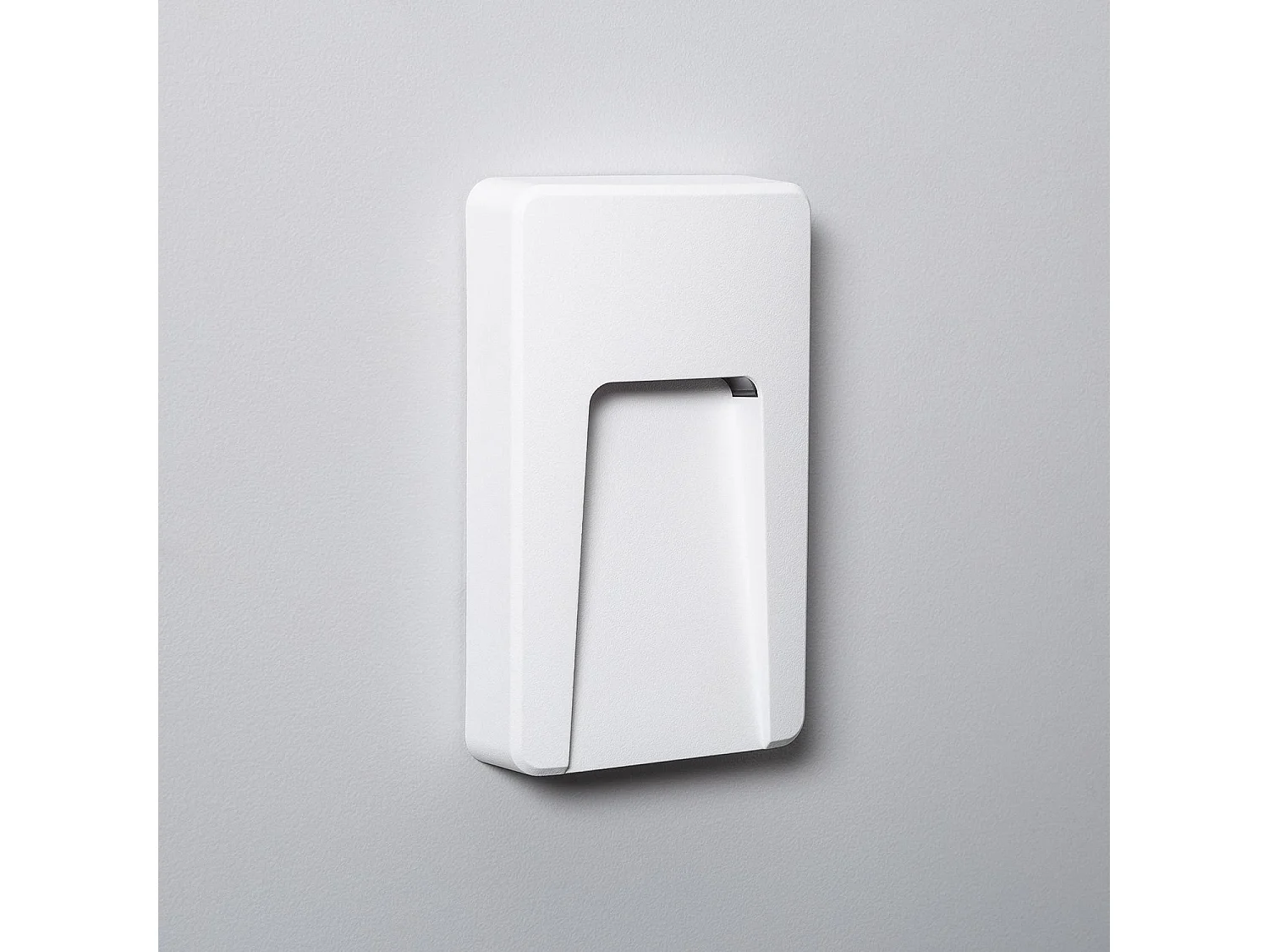 Segnapasso LED per Esterno 3W da Superficie Parete Rettangolare Bianco Joy 2700K Bianco Caldo