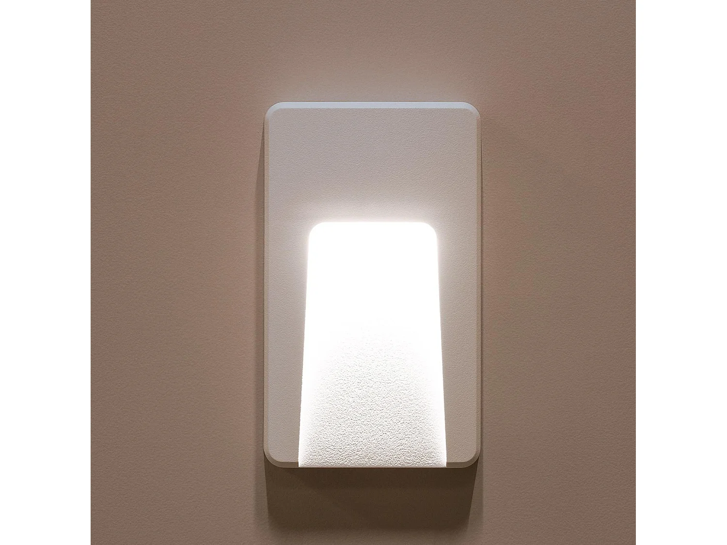Segnapasso LED per Esterno 3W da Superficie Parete Rettangolare Bianco Joy 2700K Bianco Caldo