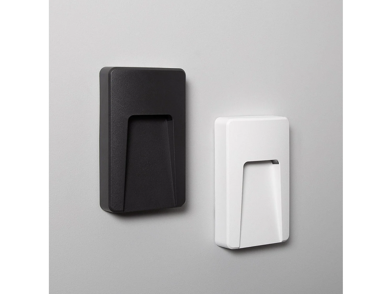 Segnapasso LED per Esterno 3W da Superficie Parete Rettangolare Bianco Joy 2700K Bianco Caldo