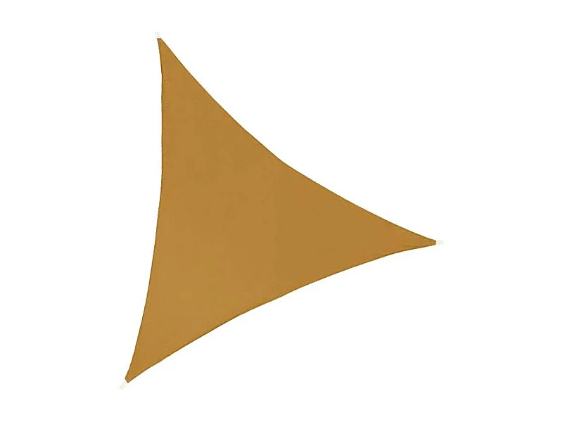 Toile d'ombrage triangulaire 3 mètres Ocre