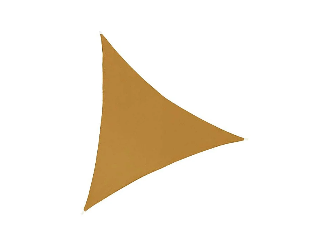 Toile d'ombrage triangulaire 3 mètres Ocre