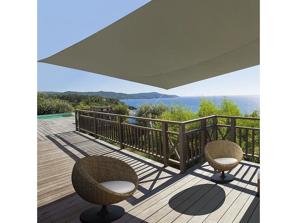 Toile d'ombrage rectangulaire 4 x 3 mètres