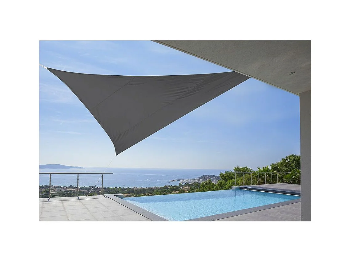 Toile d'ombrage triangulaire 5 mètres