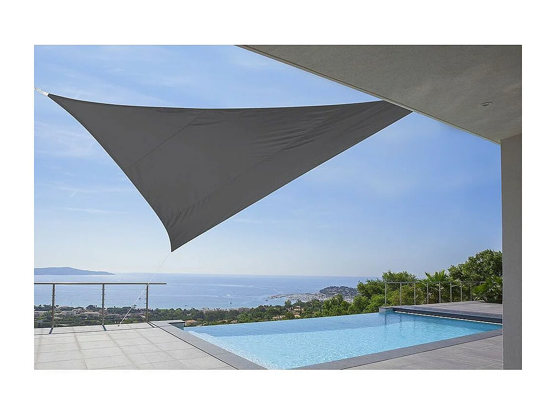 Toile d'ombrage triangulaire 5 mètres