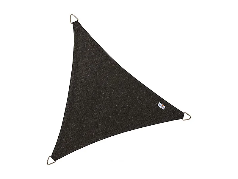 Voile d'ombrage triangulaire Coolfit noir 5 x 5 x 5 m