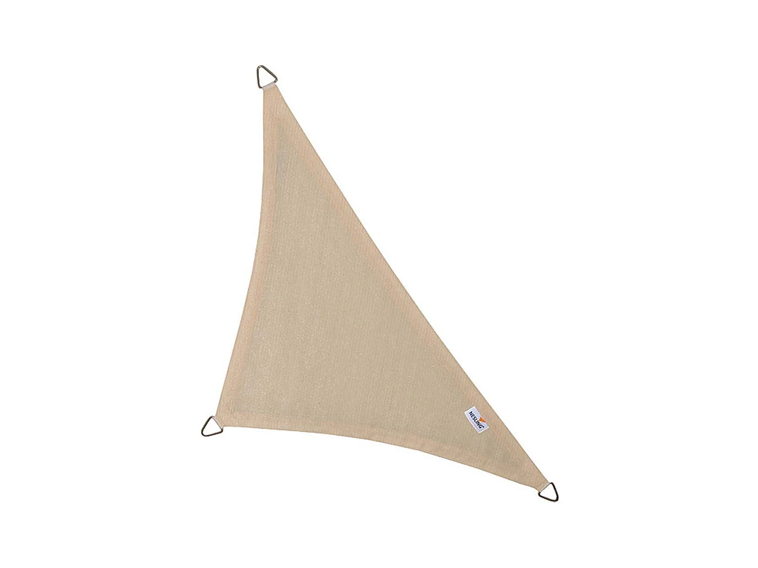 Voile d'ombrage triangulaire Coolfit crème porcelaine 4 x 4 x 5,7 m