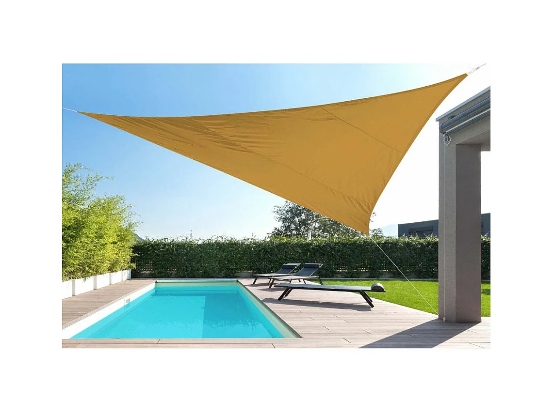 Toile d'ombrage triangulaire 5 mètres