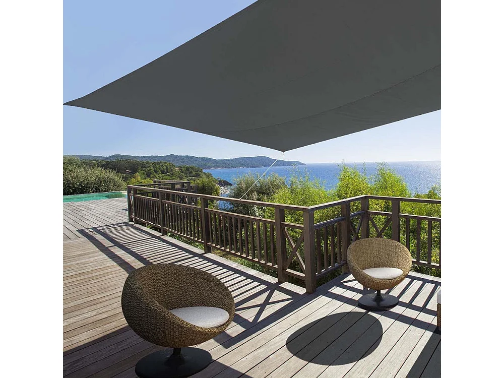 Toile d'ombrage rectangulaire 4 x 3 mètres