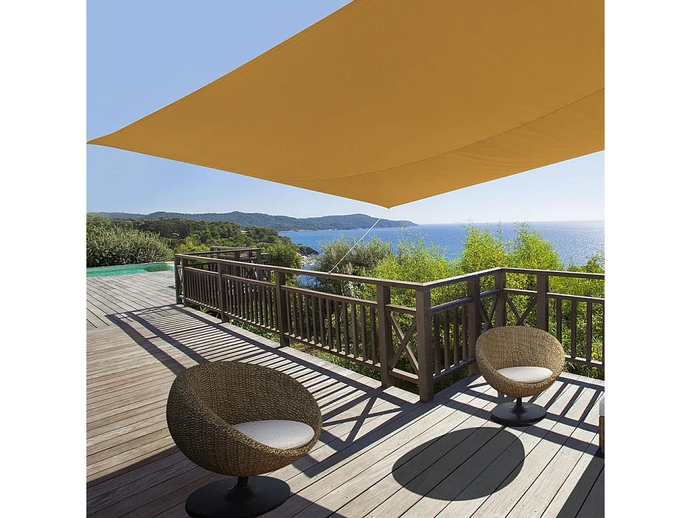 Toile d'ombrage rectangulaire 4 x 3 mètres