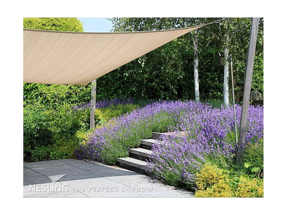 Voile d'ombrage rectangulaire Coolfit 4 x 3 m Sable