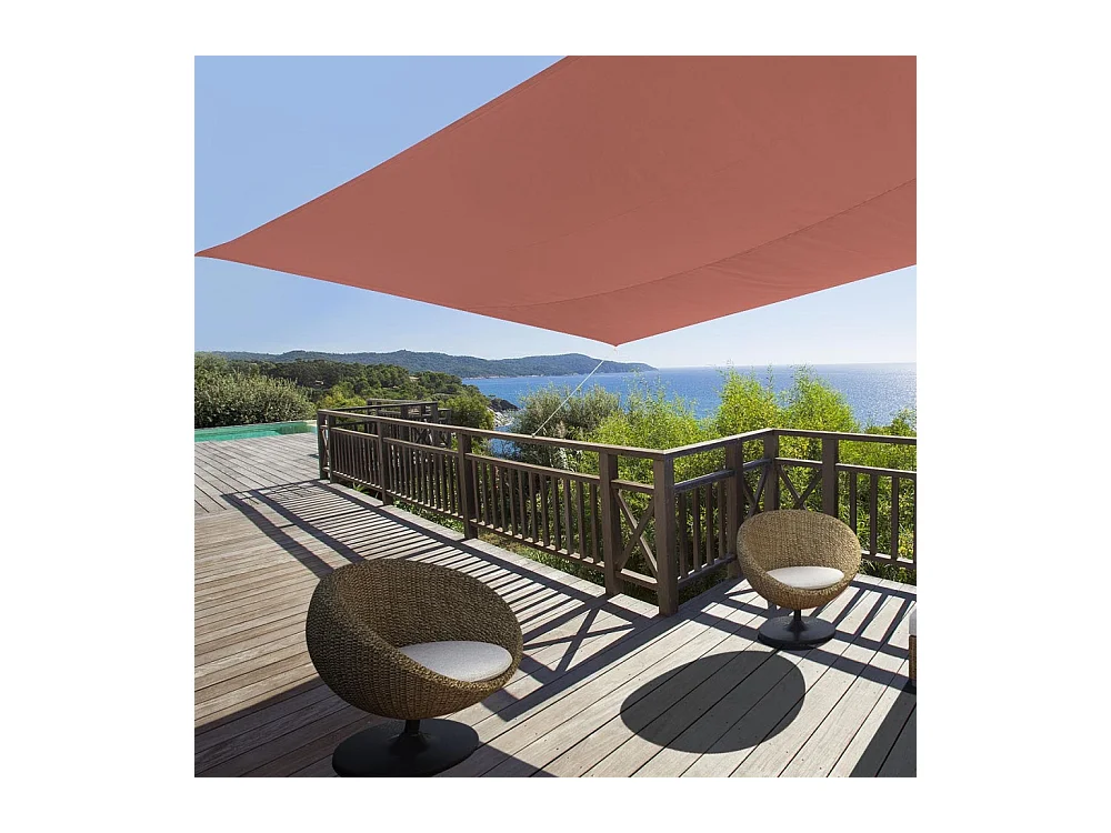 Toile d'ombrage rectangulaire 4 x 3 mètres