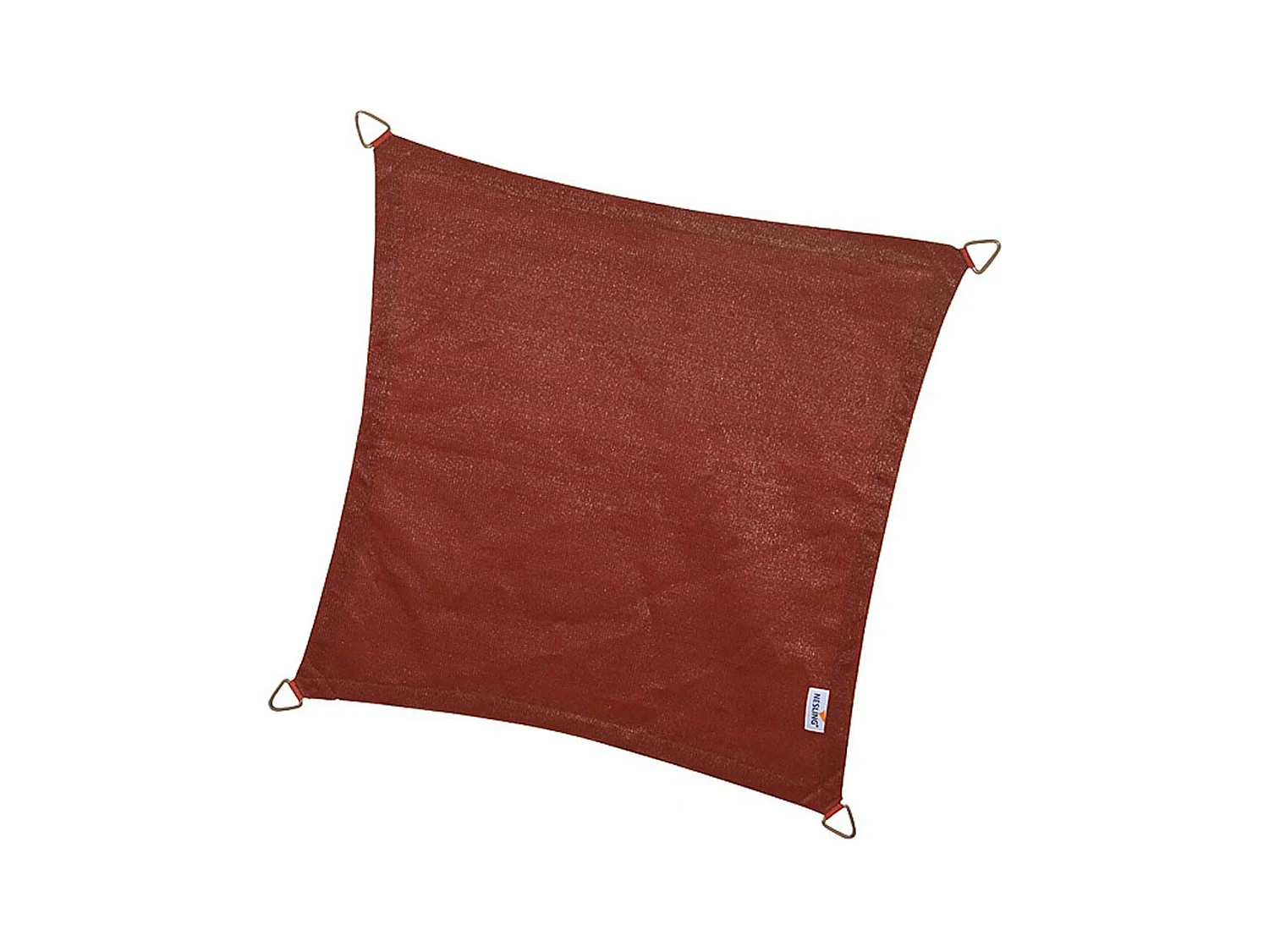 Voile d'ombrage carrée Coolfit terracotta 3,6 x 3,6 m