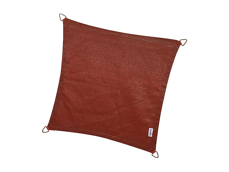 Voile d'ombrage carrée Coolfit terracotta 3,6 x 3,6 m