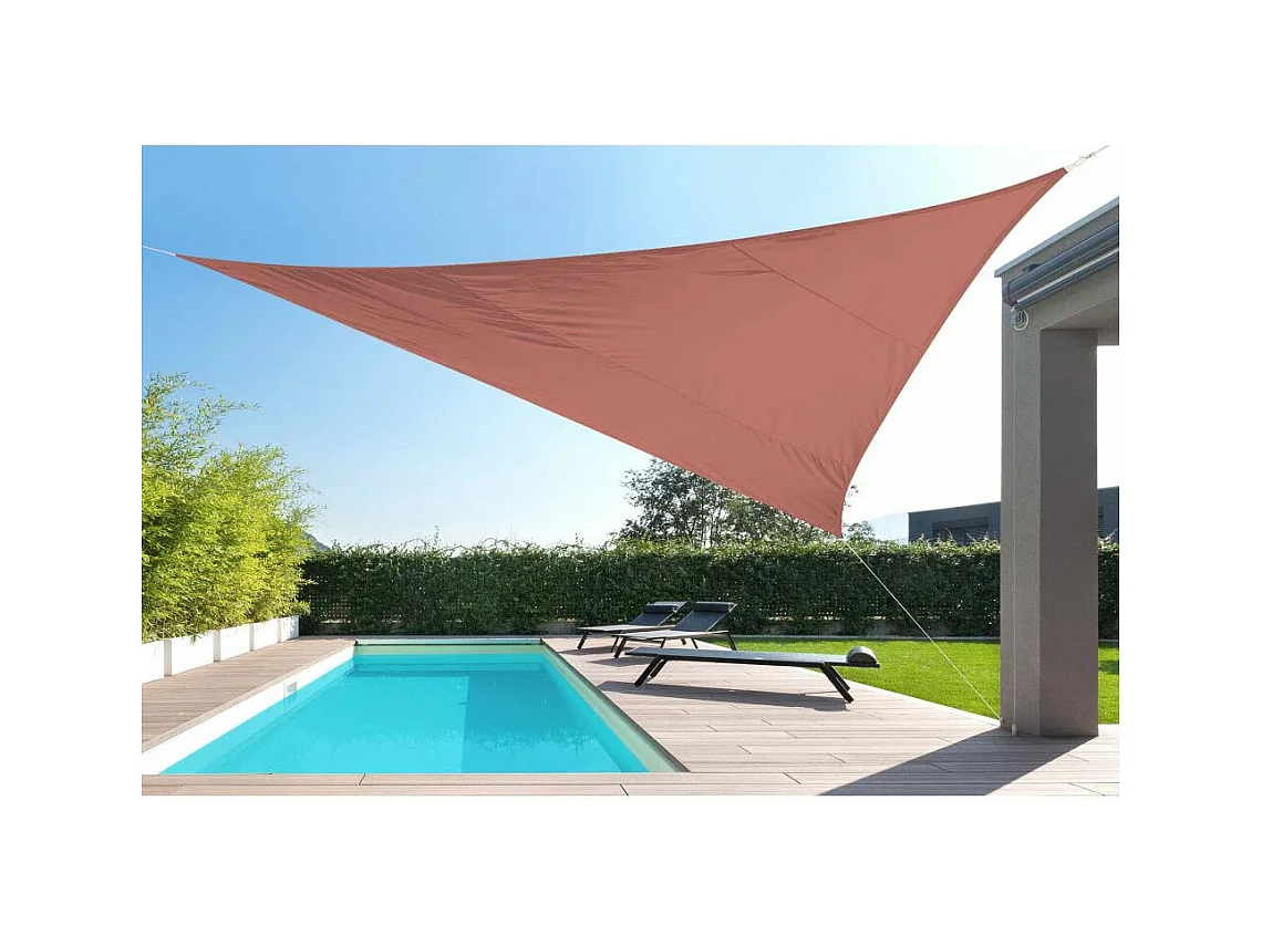Toile d'ombrage triangulaire 5 mètres