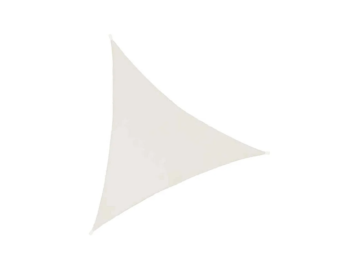 Toile d'ombrage triangulaire 3 mètres Blanc gardenia