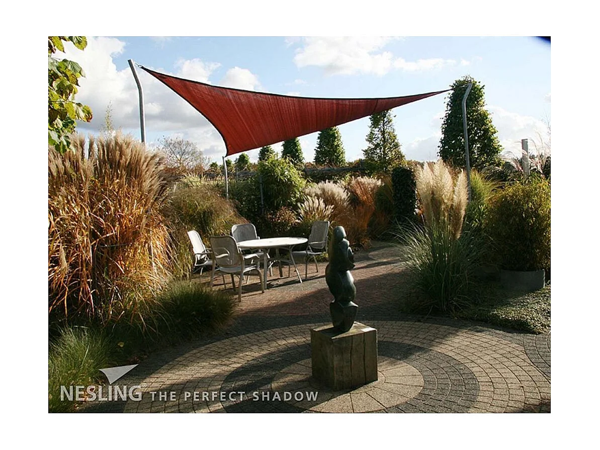 Voile d'ombrage triangulaire Coolfit terracotta 5 x 5 x 5 m