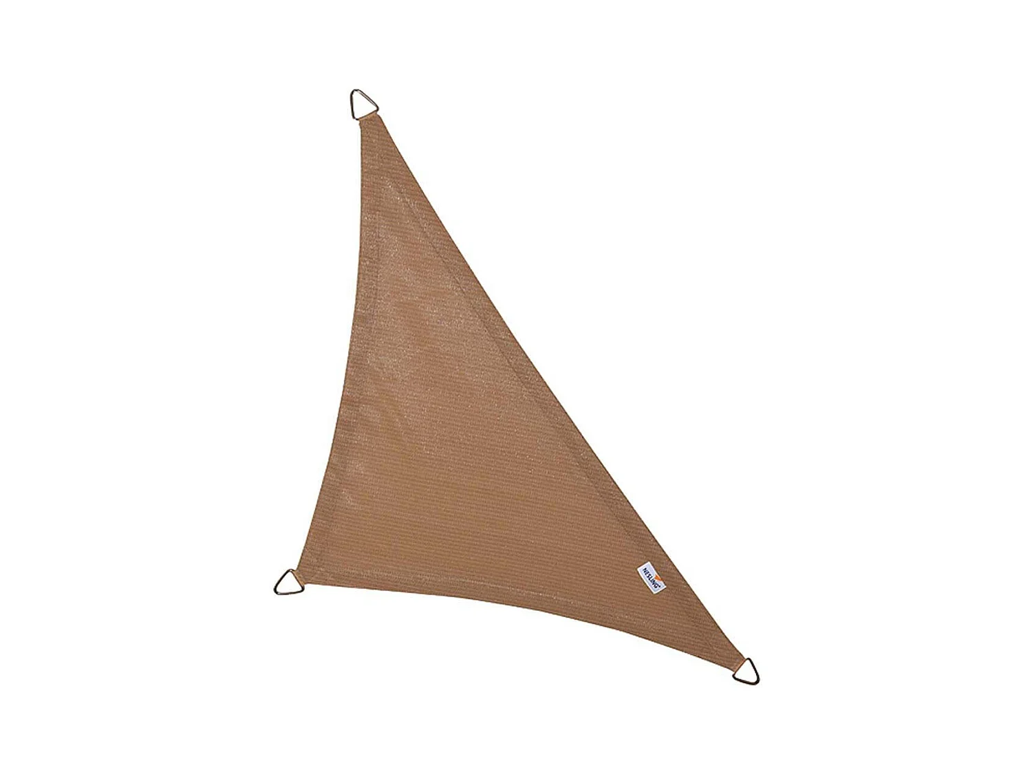 Voile d'ombrage triangulaire Coolfit sable 4 x 4 x 5,7 m
