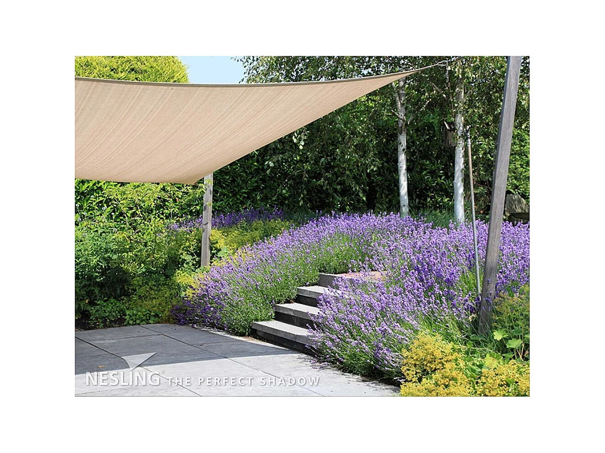 Voile d'ombrage rectangulaire 3 x 5 m Coolfit Sable