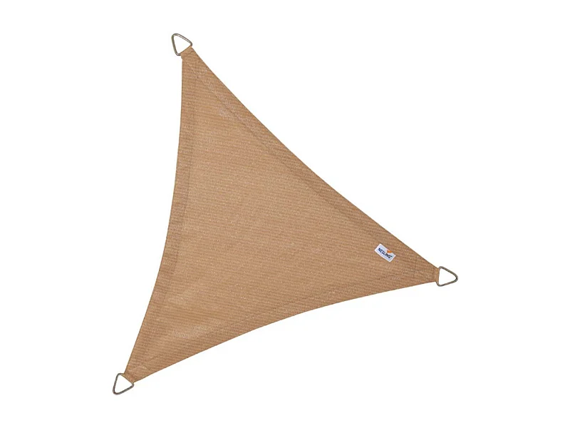 Voile d'ombrage triangulaire Coolfit sable 3,6 x 3,6 x 3,6 m