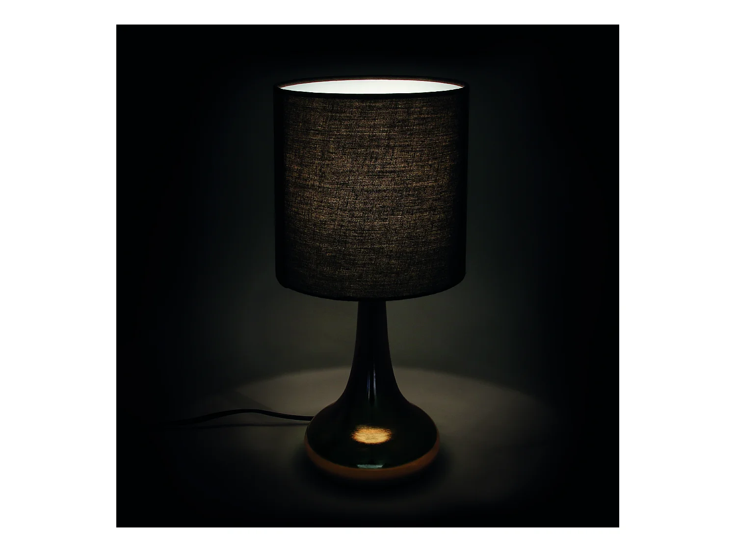 Lampe Touch Dore Noir Noir, Or