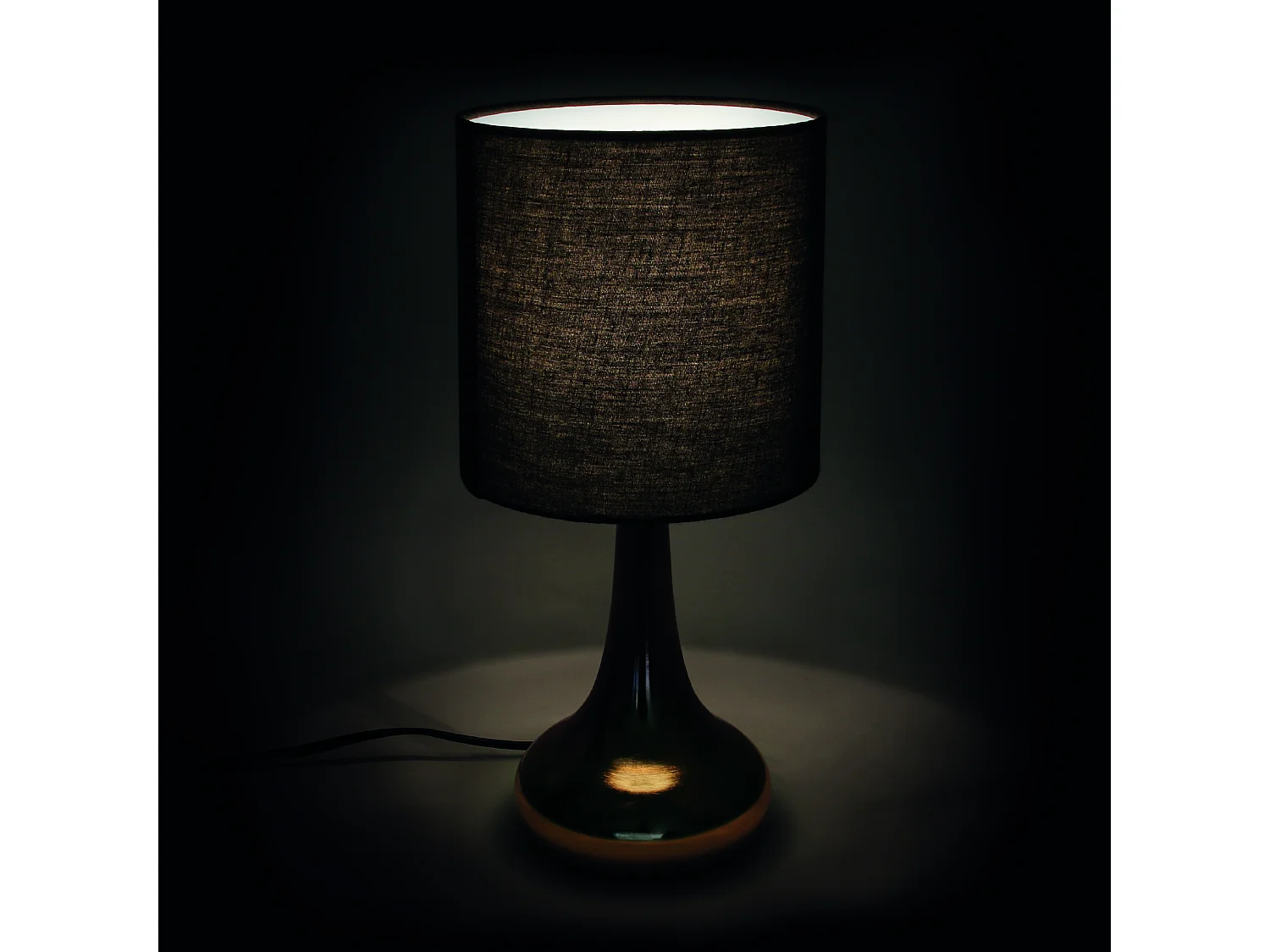 Lampe Touch Dore Noir Noir, Or