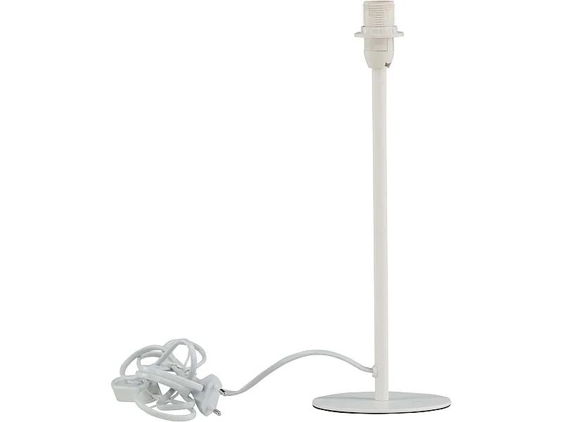 Pied de Lampe à Poser "Dasir" 43cm Blanc