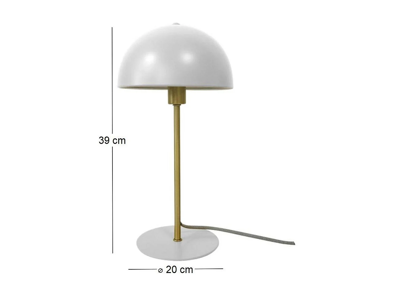 Lampe à poser en métal Bonnet 39 cm