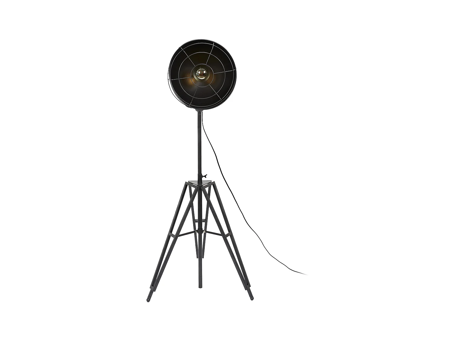 Lampadaire Filaire Indus Noir