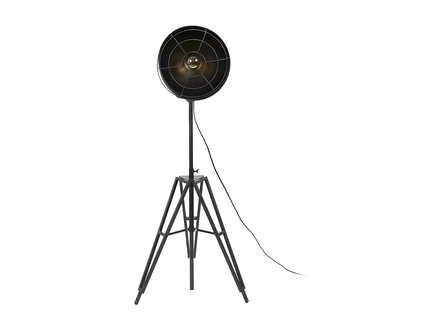 Lampadaire Filaire Indus Noir