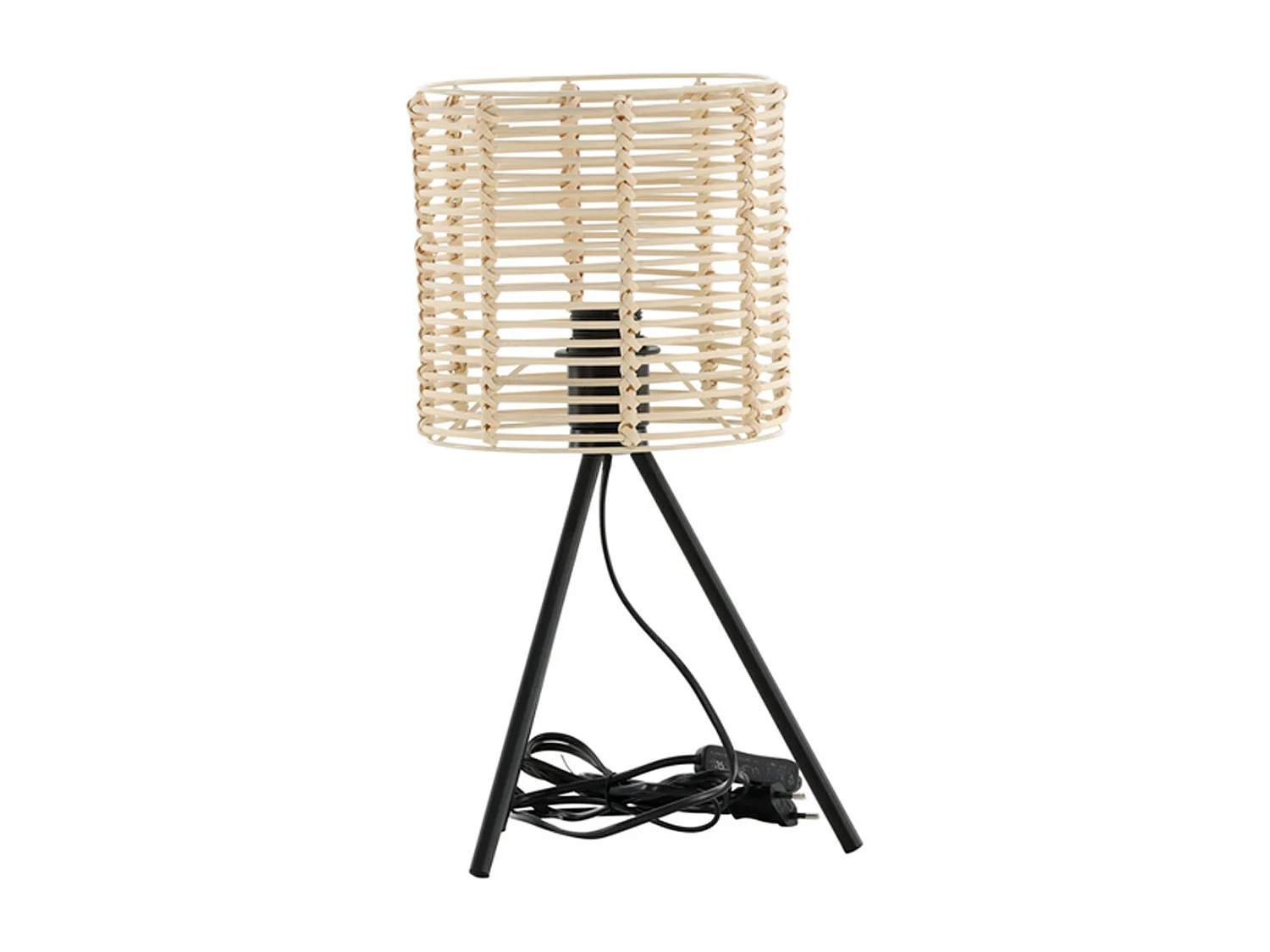 Lampe à Poser en Rotin "Fence" 40cm Naturel