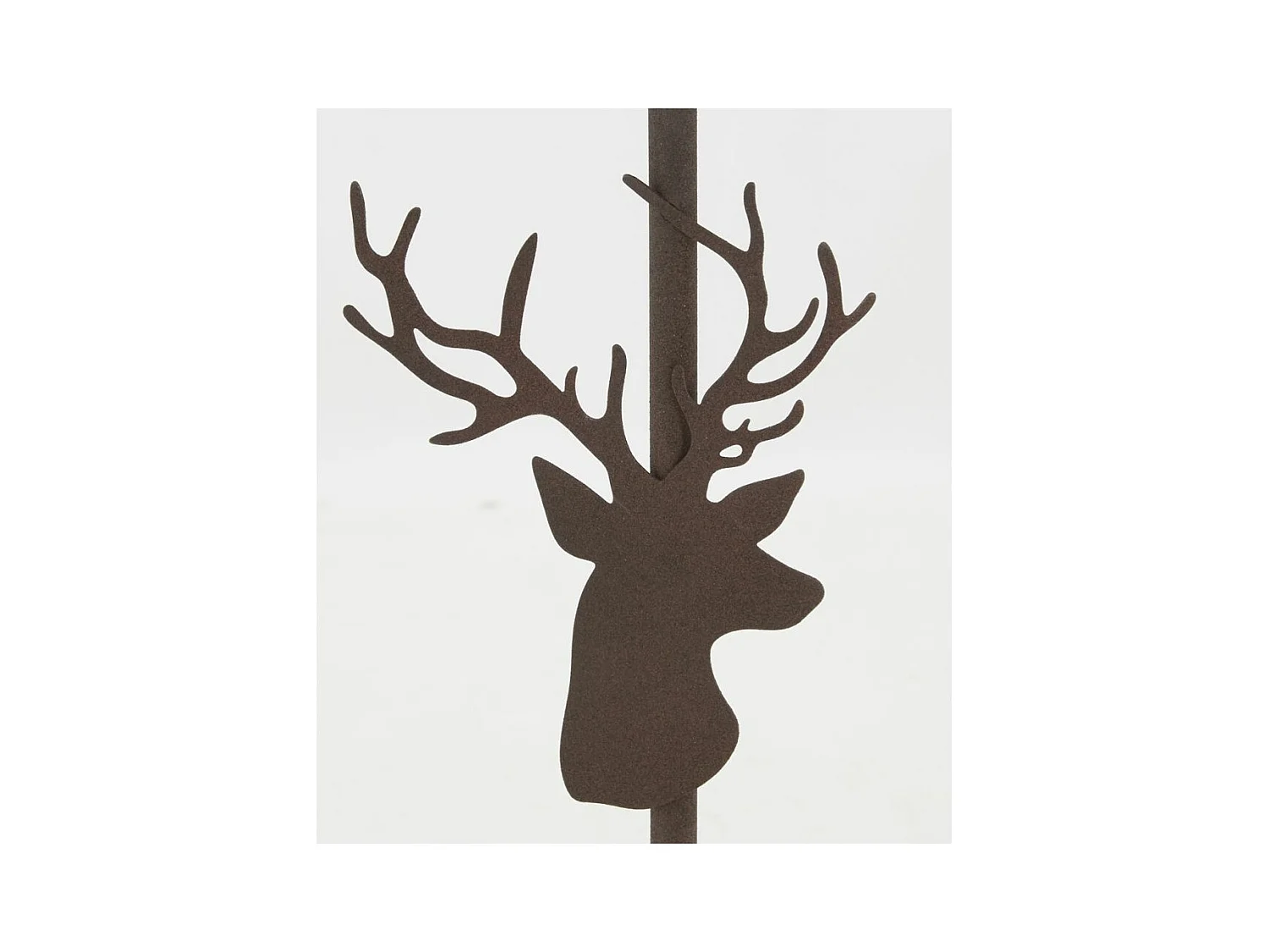Lampe en métal décor tête de cerf