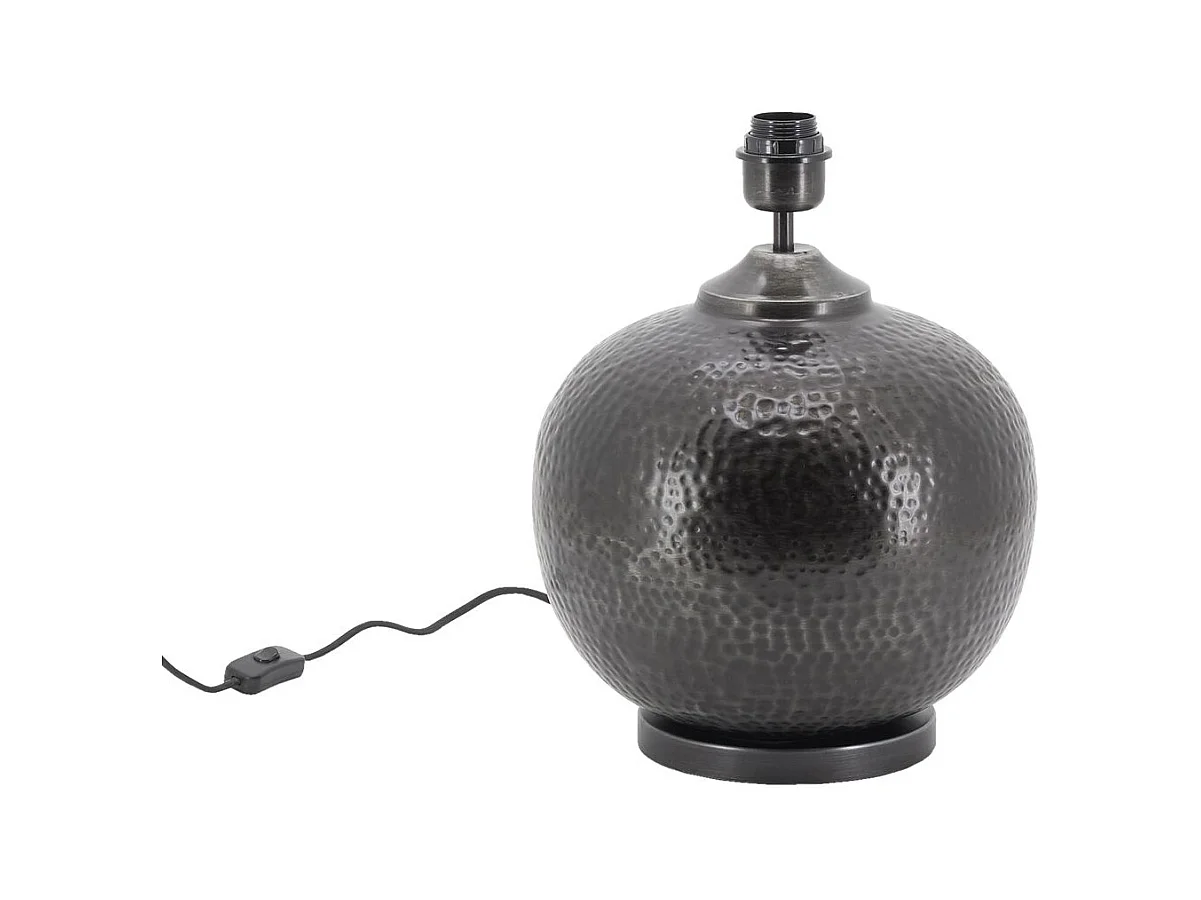 Pied de lampe en métal martelé