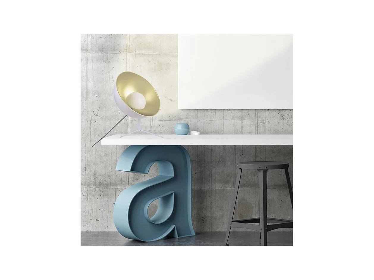 Lampe à Poser Design "Cinéma" 45cm Blanc