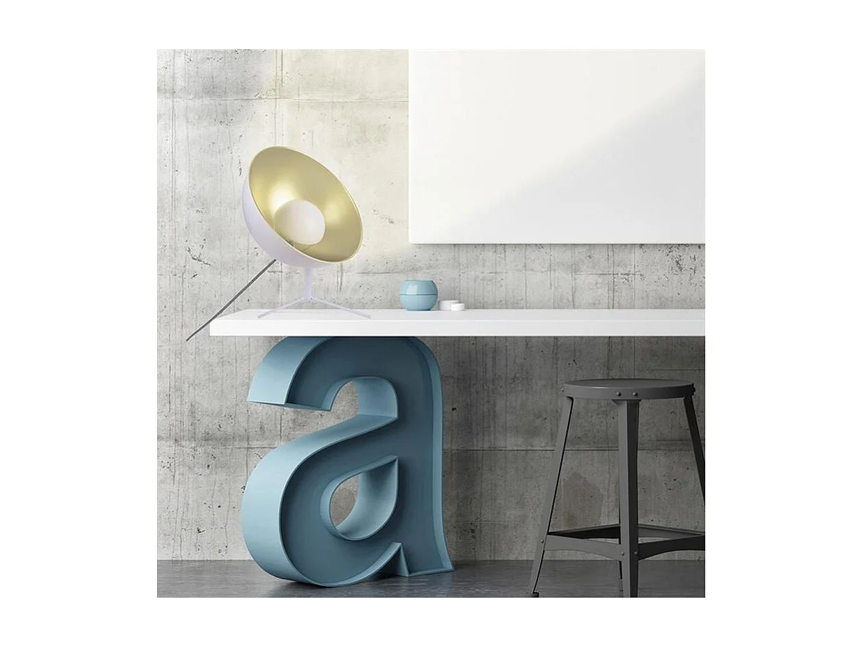 Lampe à Poser Design "Cinéma" 45cm Blanc