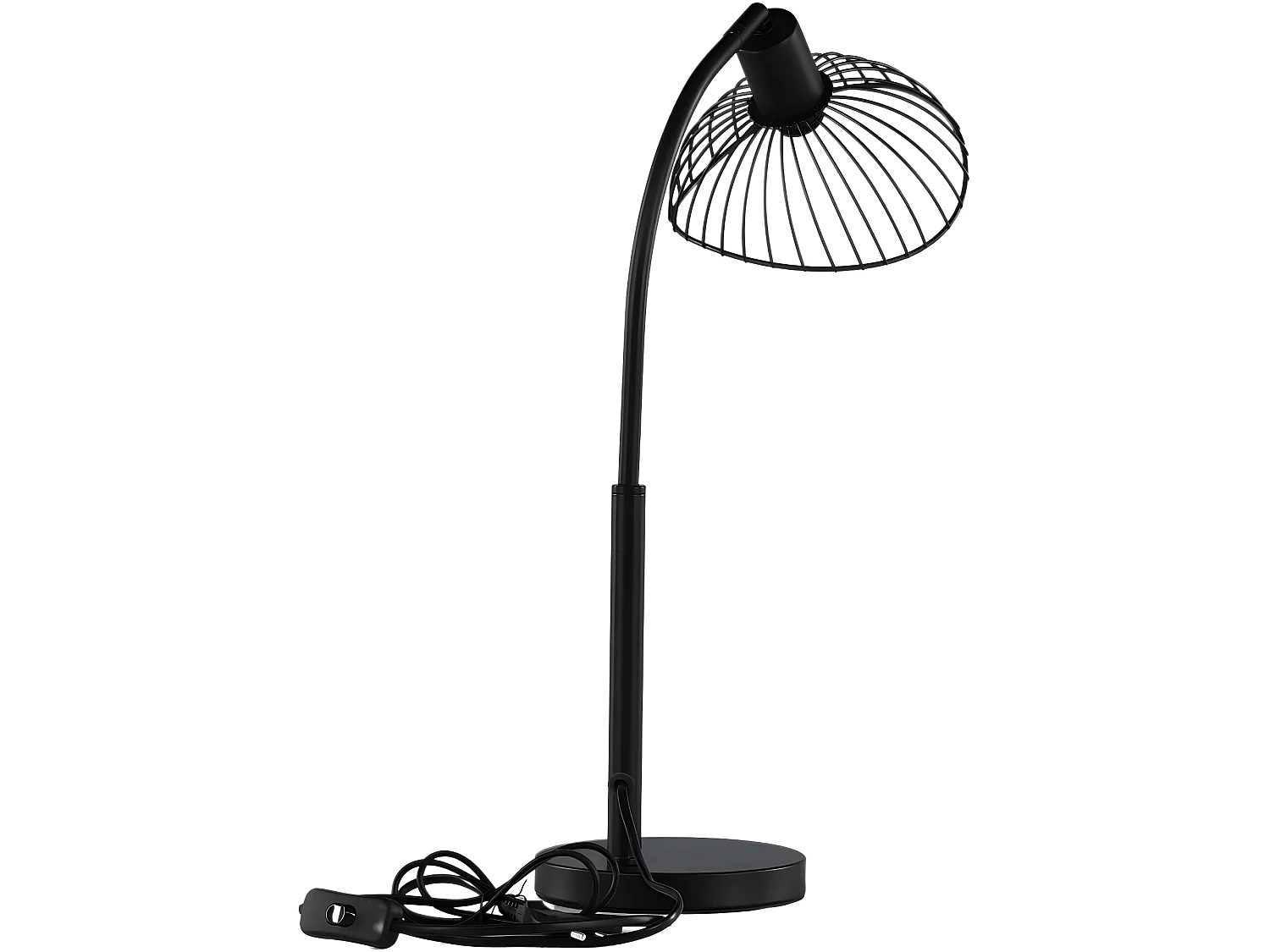 Lampe à poser en acier Elsa 18 x 25 x 48 cm