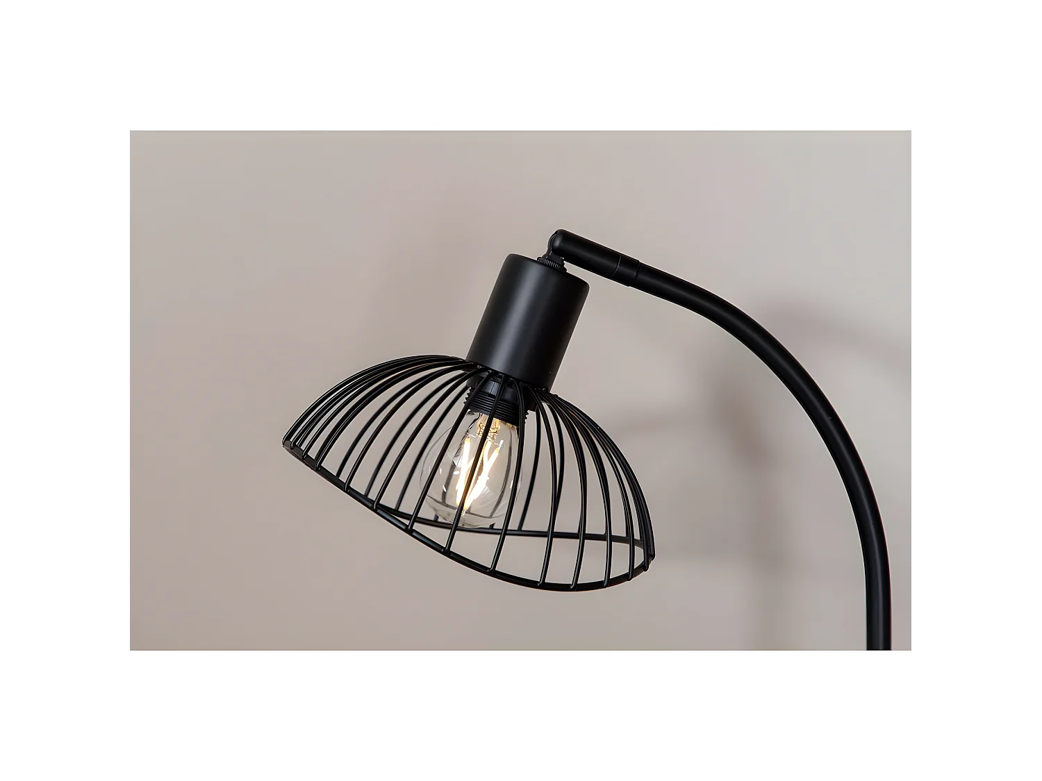 Lampe à poser en acier Elsa 18 x 25 x 48 cm