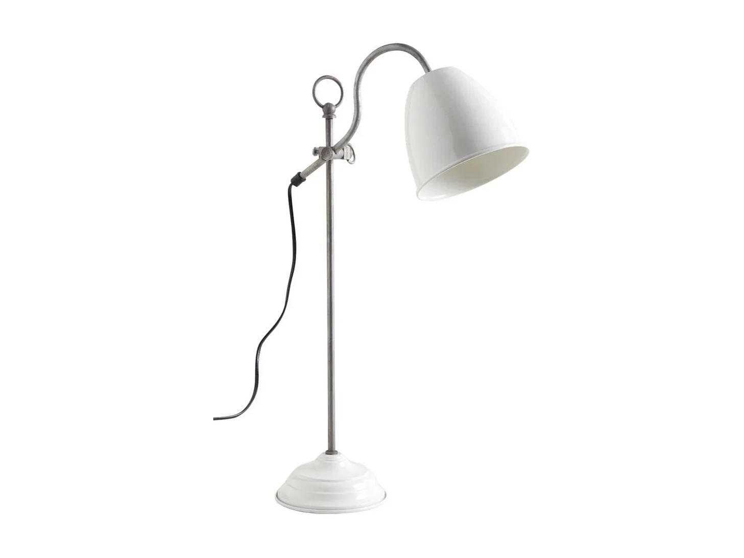 Schreibtischleuchte aus lackiertem Metall
