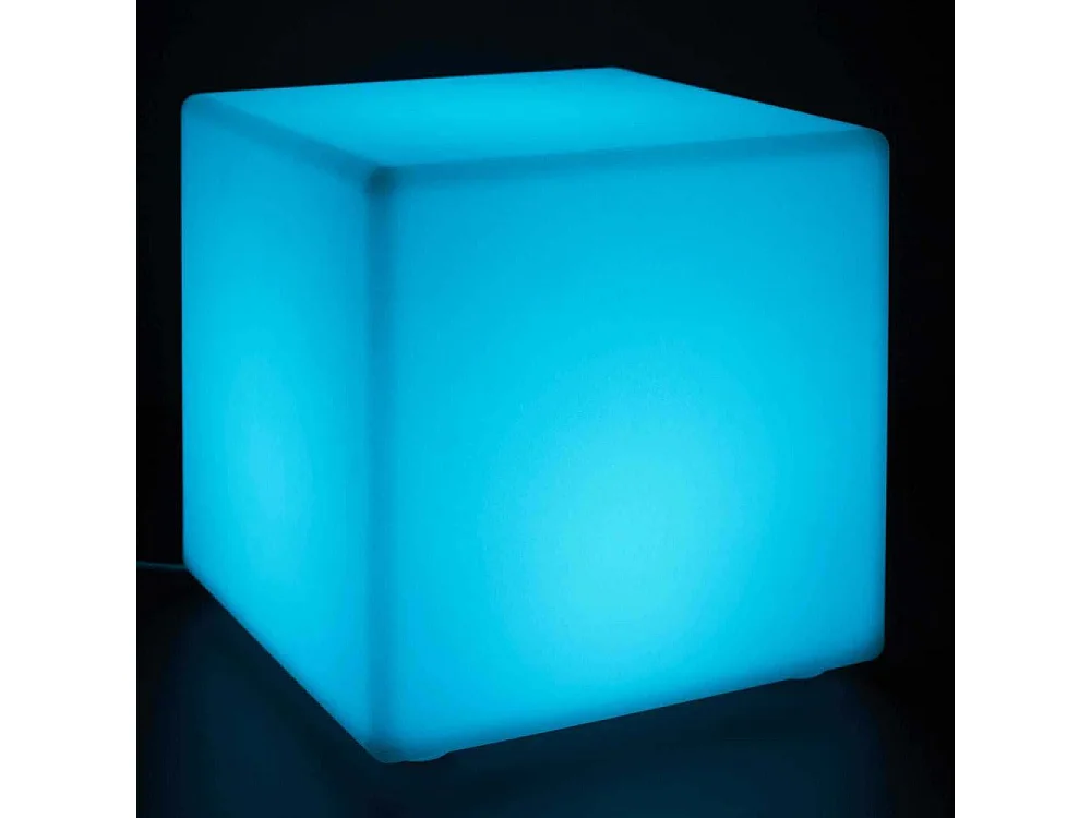Lampe Cube Exterieur Avec Telecommande Multicolore