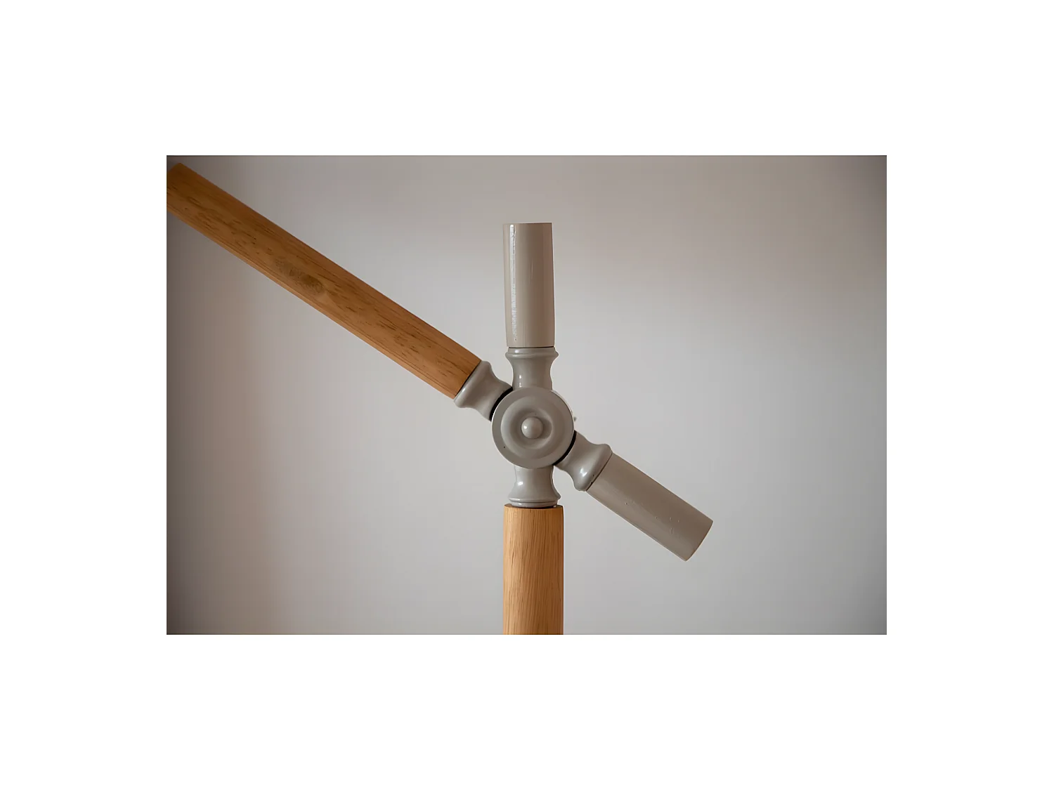 Lampe de Bureau Design "Dennis" 66cm Beige & Gris