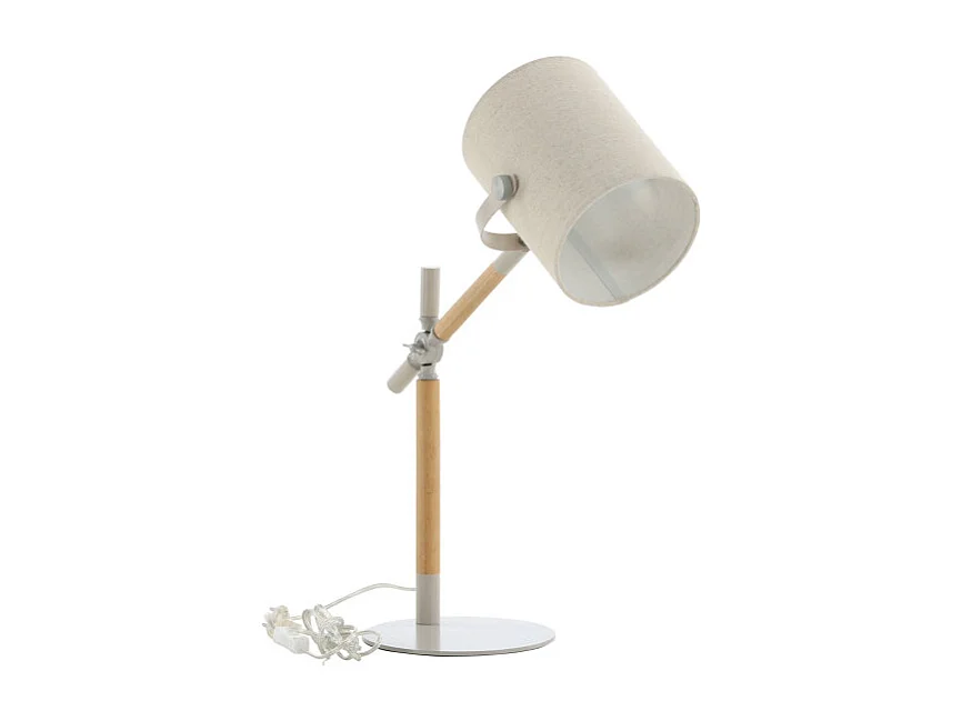 Lampe de Bureau Design "Dennis" 66cm Beige & Gris